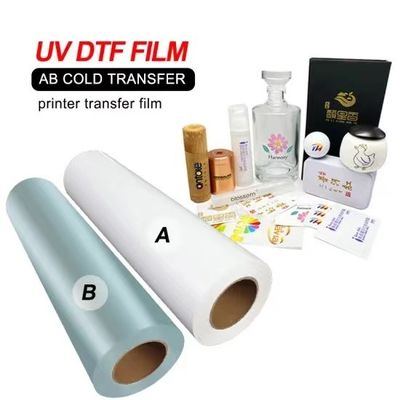 柔軟透明白色UVプリントフィルム 30cm 60cm CMYK 白色漆