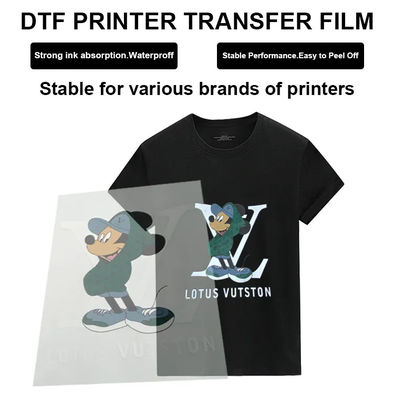 DTFプリントフィルム 42cm*100M 輝くマットホワイトインクプリント 服用フィルム