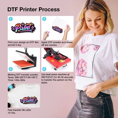 13インチ 33cm DTF クリア PET 熱伝送紙 冷たい&amp;ホット・ピール DTF 伝送紙 すべてのDTFプリンター&amp;素材