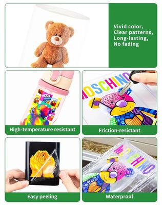 ホワイト 30cm UVフィルム UV印刷 CMYK グラスレザー メタルアクリル用 白色漆