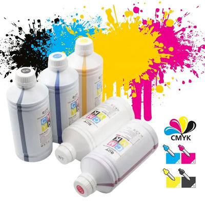CMYKW 5色 水性DTF色素インク 1000ML XP600 I1600 I3200プリンター用