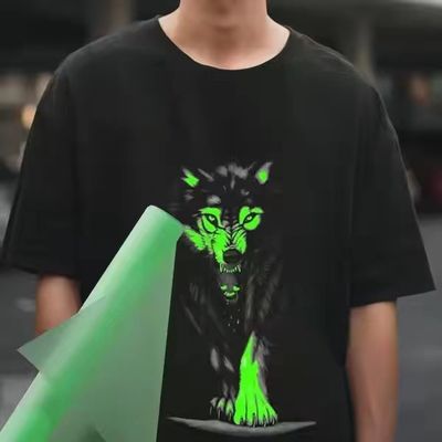 60cm DTF Glow in the Dark Transfer Paper Film A3 衣類用ペットフィルムへの熱伝送フィルム