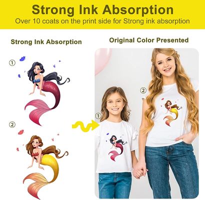 ホット・ピール透明 60cm マット 双面インクジェット 白 A3 ペット Dtf 熱移転フィルム 服用ロール