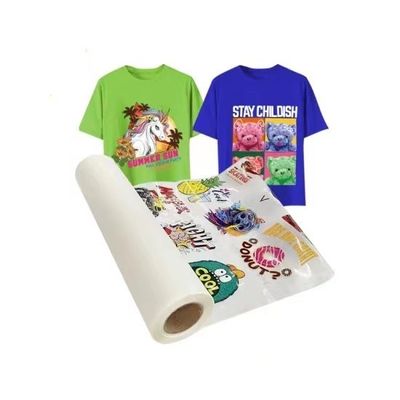 ダブルシングルサイドDTFペットフィルム30CM33CM60CM60CM*100Mロール熱転送75ミクロンホットコールドピーリング