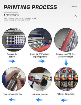 1L容量 シリコンPVCのための柔軟なLED-UVインクとエプソンプリンタのための革UVインク