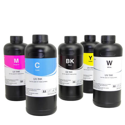 UVハードソフトインク CMYKW色 XP600 TX800 Dx5 Dx7プリンタヘッド 500ML