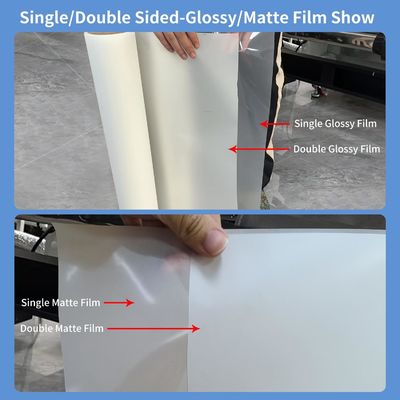 120cm*100m 75mic 即時/冷凍剥離DTF転送 デジタル印刷のためのフィルム 輝く/マット仕上げ