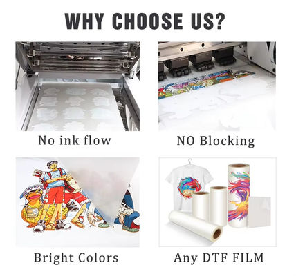 PET転送DTFインク 水性CMYK+W色インクDTFプリンターインク