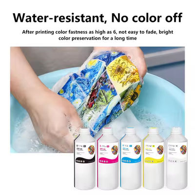 PET転送DTFインク 水性CMYK+W色インクDTFプリンターインク