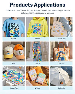 60CM x 100M DTF PETフィルム ロール 熱転送フィルム TPU粉末互換性のある服装用
