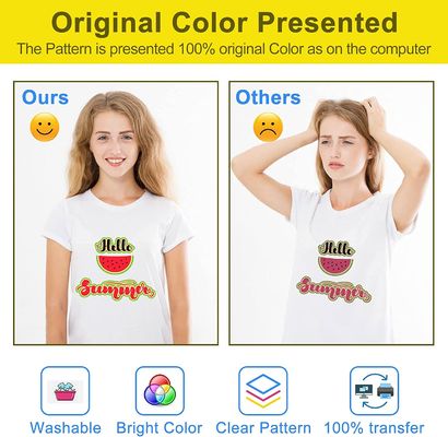 DTF 転送フィルム 75mic カスタムTシャツのための柔らかい柔軟で長持ちするプリント