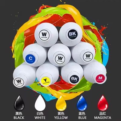 1000ML CMYK DTF ペットフィルム エプソン I3200 XP600 8550 向け ホワイト トランスファー ピグメント インク